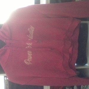 hot pink cropped hoodie